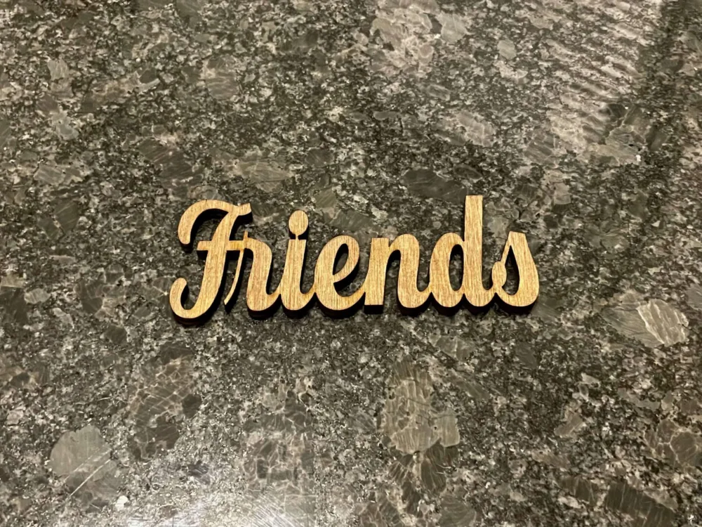 Wooden Word - Friend