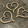 Wooden Hollow Heart