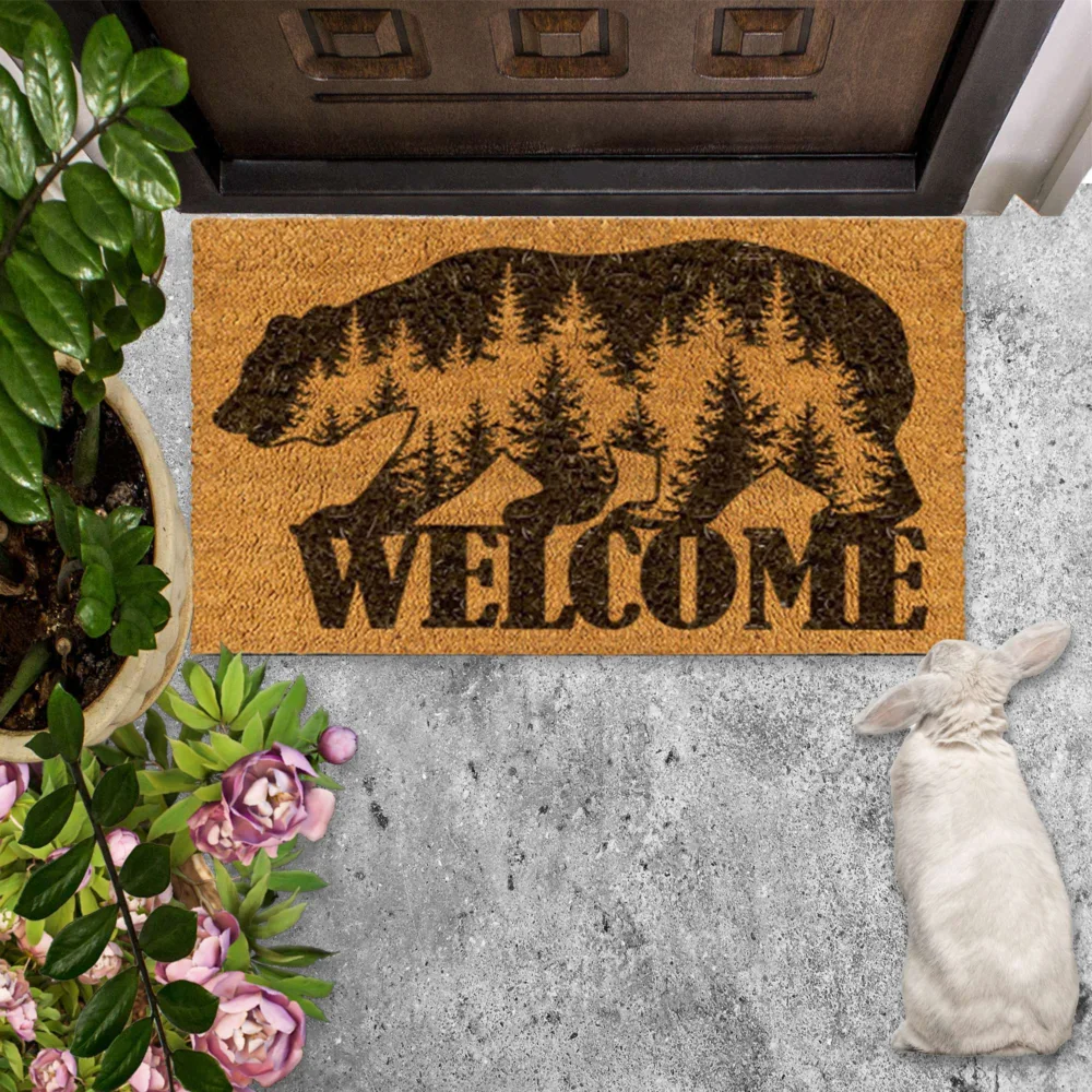 Forrest Bear Welcome Doormat