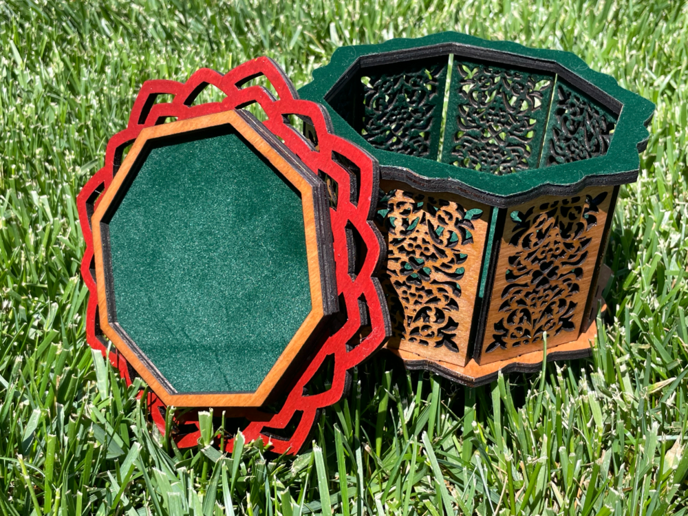 hexagon gift box, Christmas ornament hexagon gift set