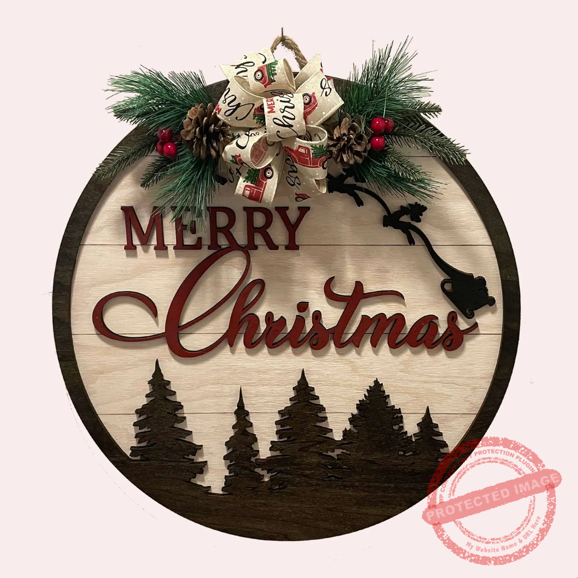 Christmas Forest with Santa